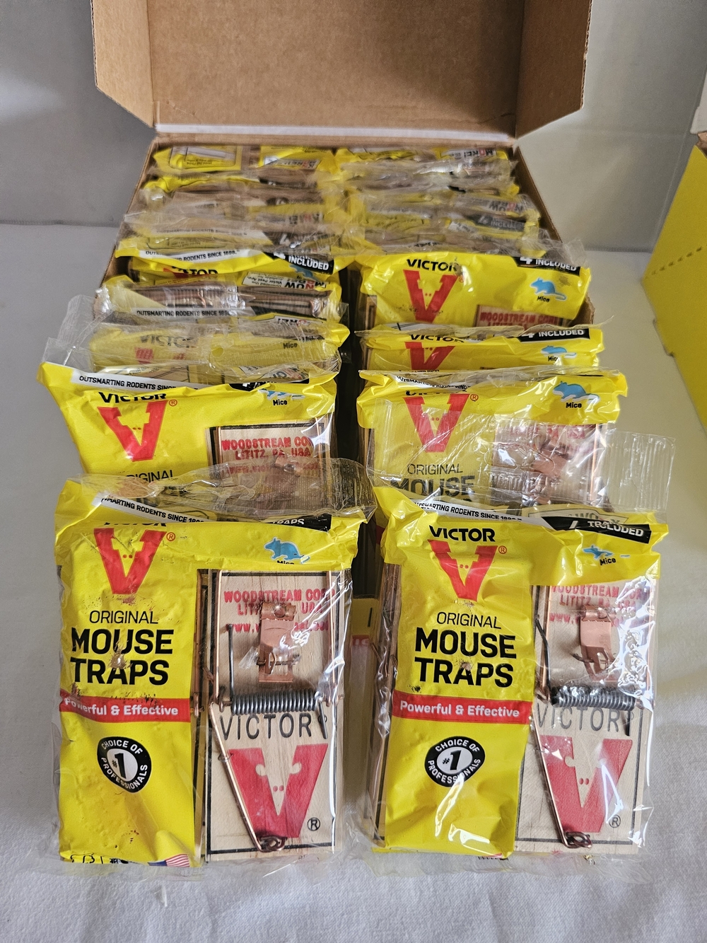 16 Packs Victor Mouse Trap 4 Traps Per Pack